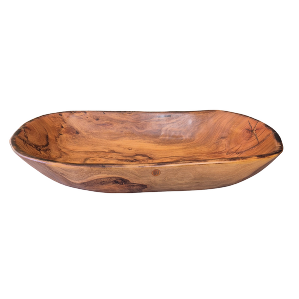 Centro de Mesa Madeira Faveiro 66x36x10cm