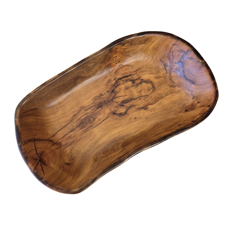 Centro de Mesa Madeira Faveiro 66x36x10cm